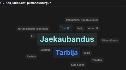 Sõnapilv: Kes juhib Eesti piimandusturgu? 